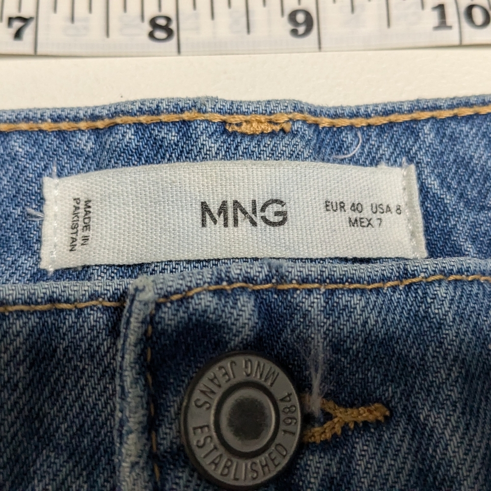 Mango High Rise Jeans Size 8 - Picture 3 of 7